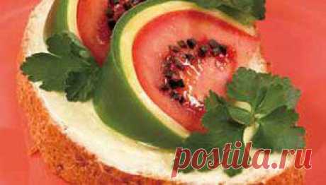 Бутерброды «Арбузные ломтики» | www.wmj.ru