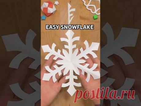 PAPER SNOWFLAKE INSTRUCTIONS INCL ART | HOW TO MAKE PAPER SNOWFLAKE STEP BY STEP