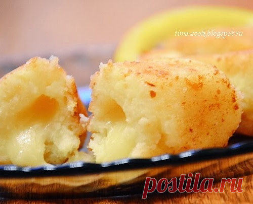 Картофельные котлетки с сыром и жареным луком