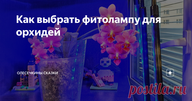 Как выбрать фитолампу для орхидей Всем растениям для роста и развития нужен свет. Как, чем и сколько подсвечивать орхидеи - один из частых вопрос в моем блоге. Разбираемся вместе кому нужны лампы, как их выбрать, на сколько включать и зачем нужна подсветка разного цвета. Разобраться в вопросе мне помогла моя подписчица Ольга, за что ей миллион плюсов в карму и огромное спасибо! Требования к освещению Хороший свет - это не 100% и круглосуточная освещенность. У каждого расте...