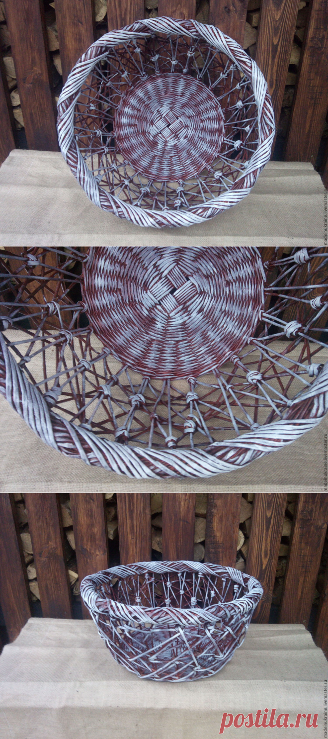 Купить Корзина для фотосессии CHAOTIC 5 красное дерево - корзина плетеная, корзины, корзина, фотосессия