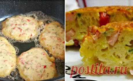 Оладушки-пиццы на сковородке, которые готовятся в два счета: домашние съедят абсолютно все и сразу