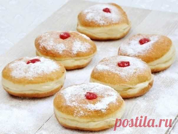 Пончики с заварным кремом