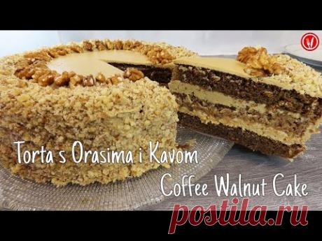 Кофейный ореховый торт