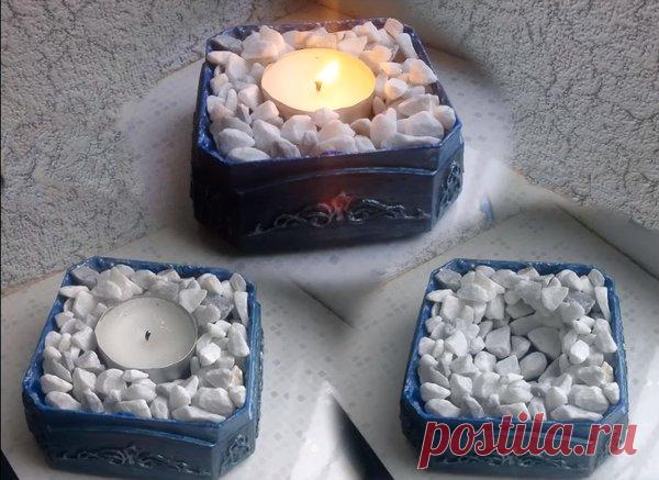 Очаровательные декоративные подсвечники из крышки от кофейной банки | diy-idea | Яндекс Дзен