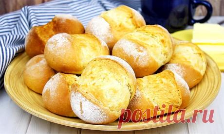 Хлебные булочки без яиц