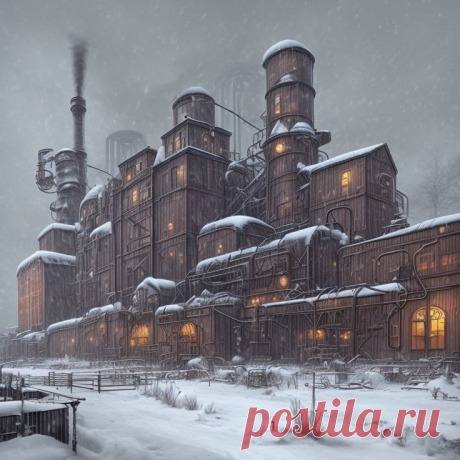 Дизельпанк. Завод. Строения. Равенштейн.
