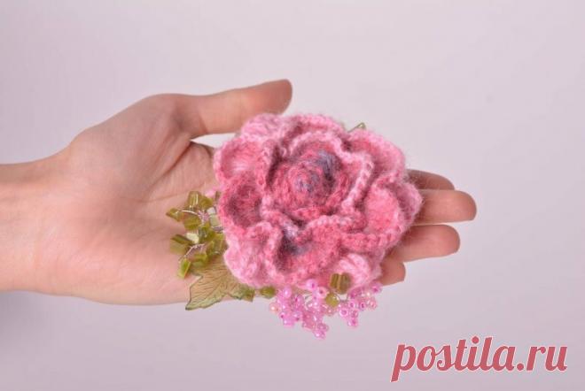 Вязаные броши | Клуб красоты и здоровья | Дзен