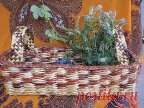 ═► Как плести стенки корзинки / How to plait the walls of a basket
