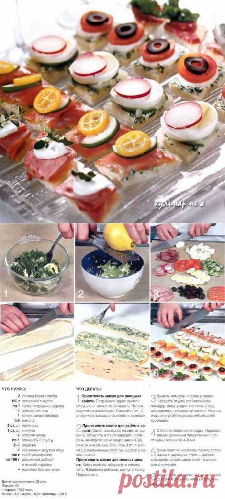 Канапе ассорти « кулинар не я