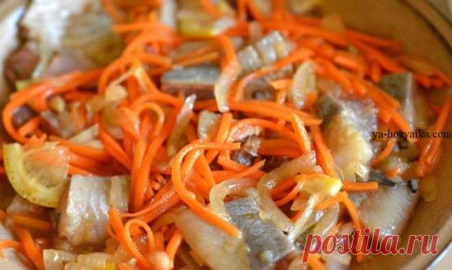 Сельдь по корейски с морковью. Селедка по-корейски маринованная