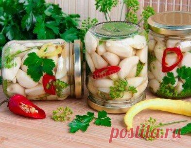 Маринованный чеснок на зиму | Моя Кухня 