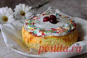 Пасха из творога с изюмом