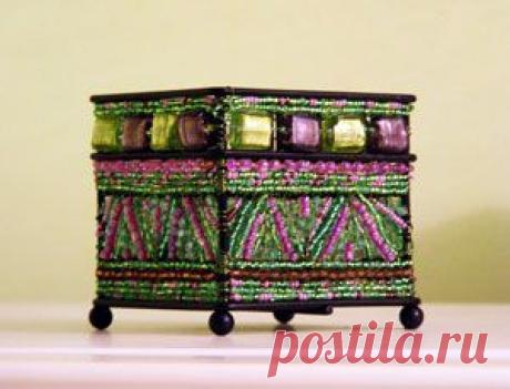 Красивый подсвечник из бисера своими руками - Золотые руки