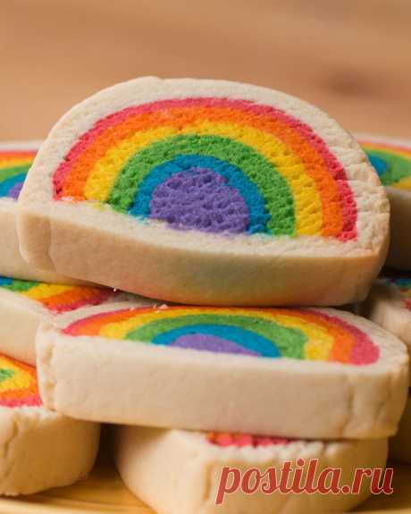 Slice & Bake Rainbow Cookies