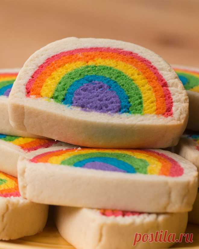 Slice & Bake Rainbow Cookies