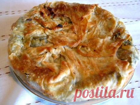 На тему сезонных рецептов… Пирог со щавелем и крапивой — Вкусные рецепты