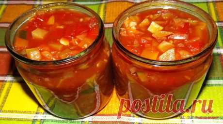 Вкусный салат на зиму из кабачков. В нашей семье идет на ура