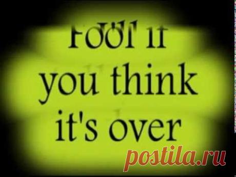 Chris Rea FOOL IF YOU THINK IT'S OVER Song &amp; Lyrics