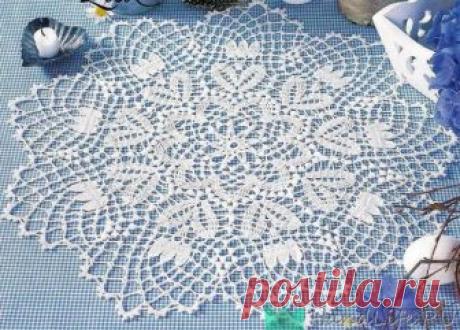 Цветочные салфетки крючком / Вязание крючком