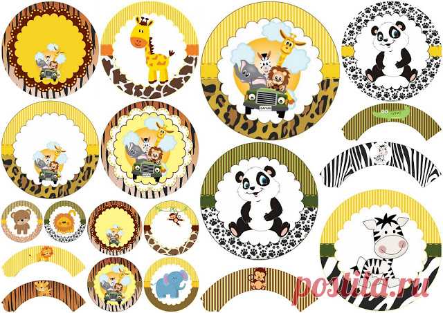 Dulce Selva: Toppers y Wrappers para Cupcakes para Imprimir Gratis. | Ideas y material gratis para fiestas y celebraciones Oh My Fiesta!