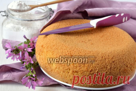 Бисквит на крахмале в мультиварке на Webspoon.ru
