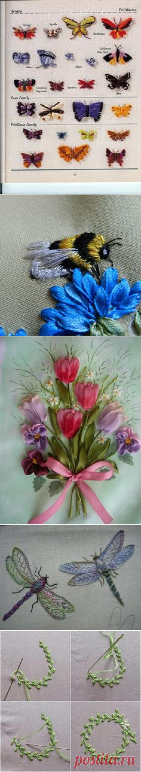 (2) Gallery.ru / Фото #34 - Птички и бабочки - mishamasha | haft wstążeczkowy