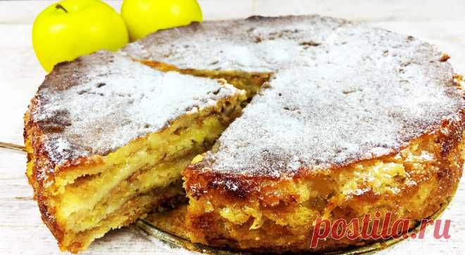 Стакан манки , стакан муки и стакан сахара: яблочный пирог 