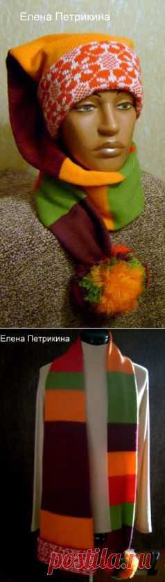 Шапка-шарф от Елены Петрикиной(Lusia1)