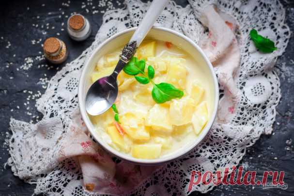 Картошка со сметаной и чесноком - пошаговый рецепт с фото на Повар.ру