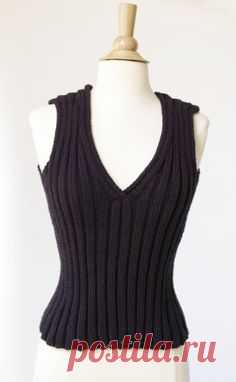 Laura's Loop: Tulip Tank Top - The Purl Bee - Knitting Crochet Sewing Embroidery Crafts Patterns and Ideas! | Knitting