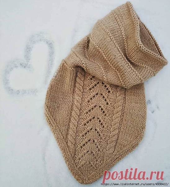 Снуд-бактус -косынка. МК.
Автор: oxana_oxii