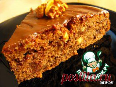 Шоколадно-ореховый торт с мягким кремом - кулинарный рецепт