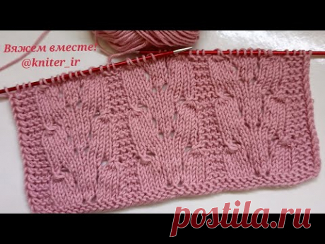 🌺 Knitting Pattern ✓Узоры спицами!😍 Красивый,Нежный Узор для Платья, Джемпера, Кардигана/Strikking.