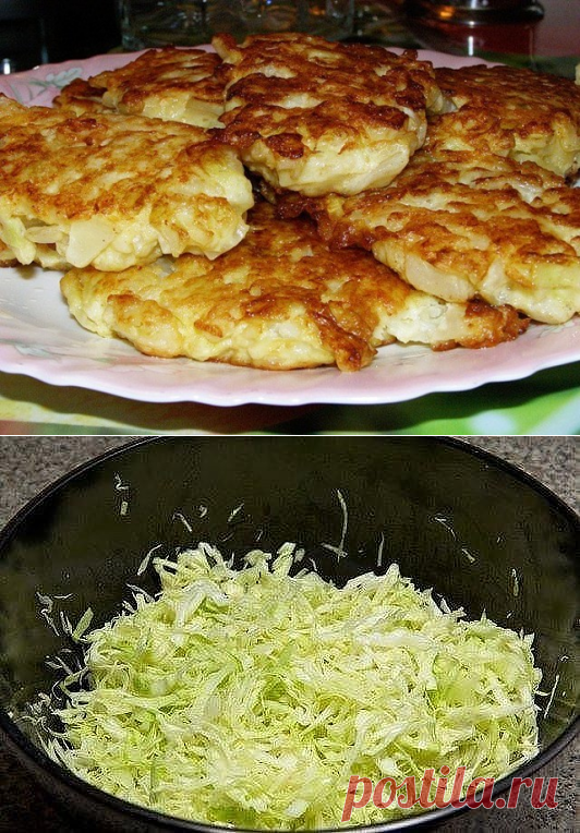 Капустные оладушки на кефире