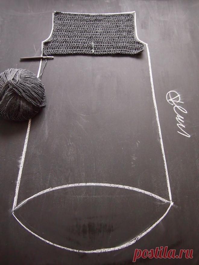 omⒶ KOPPA: Асимметричная рубашка с вязаным крючком