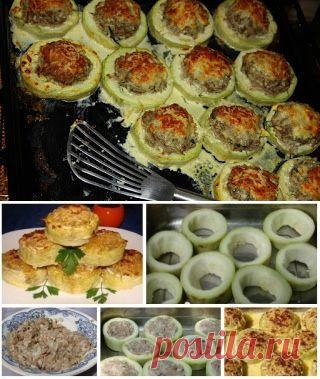 Лучшие кулинарные рецепты: Фаршированные кабачки