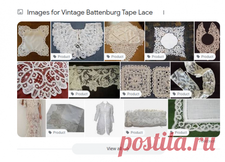 Vintage Battenburg Tape Lace - Google Search
