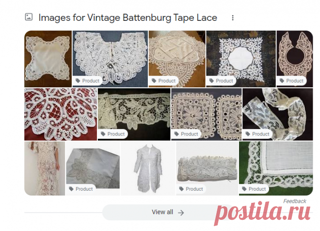 Vintage Battenburg Tape Lace - Google Search