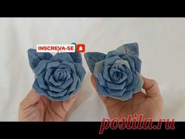 uma ideia incrível reciclagem com retalhos de jeans usado#reciclagem artesanato com jeans