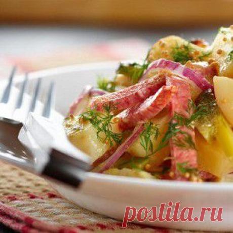 Украинский картофельный салат «Буковина» с копченой колбасой и консервированным перцем рецепт – украинская кухня, салаты с морковью: салаты