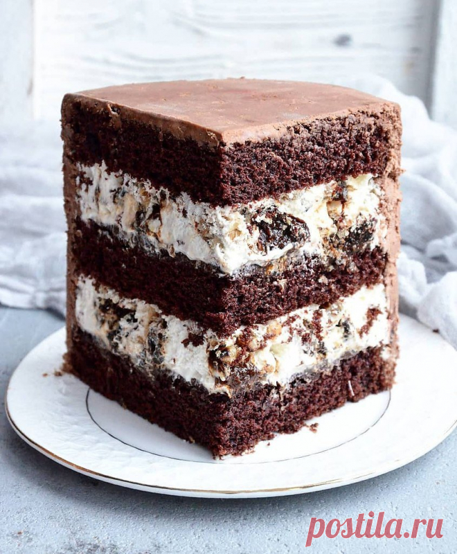 Рецепт средней сложности, поэтому кто захочет приготовить - ищите его в нашей группе на Boosty.

ШОКОЛАДНЫЙ ТОРТ С ЧЕРНОСЛИВОМ И ОРЕХАМИ

ИНГРЕДИЕНТЫ:

Для бисквита:
Молоко - 210 мл.
Сахар - 220 гр.
Мука - 190 гр.
Яйцо среднее - 2 шт.
Сливочное масло - 90 гр.
Какао - 40 гр.
Сода - 1 ч.л.
Соль - 3/4 ч.л.
Винный уксус - 3/4 ст.л.

Продолжение рецепта читайте в нашей группе на Boosty (ссылка на странице Торты_рецепты)