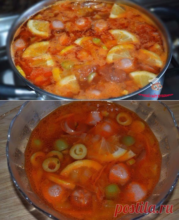 Рецепт супа солянки с колбасой в домашних условиях