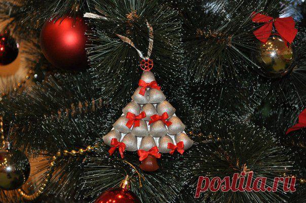Оригинальные новогодние украшения в стиле эко - а как насчет макарон?