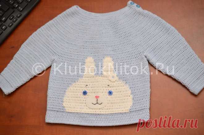 Кофточка с зайкой | Мастер-классы | Вязание спицами и крючком. Схемы вязания.