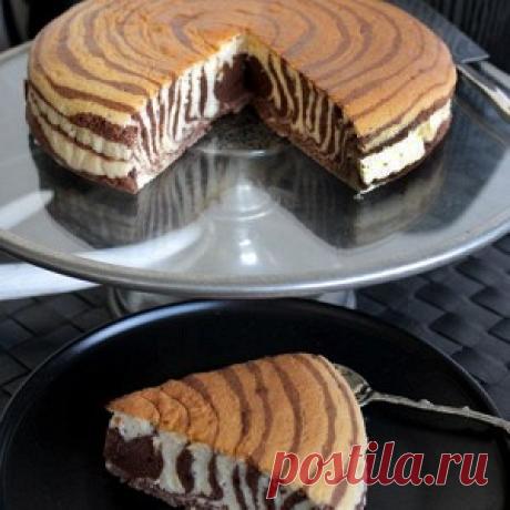 Торт «Зебра» рецепт – французская кухня: выпечка и десерты