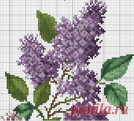 О да, это сезон сирени - классные схемы для вязания и вышивки! | Вязалки Веселого Хомяка | Дзен