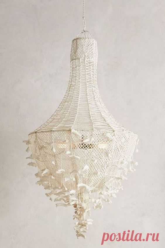 40 современных абажуров - макраме