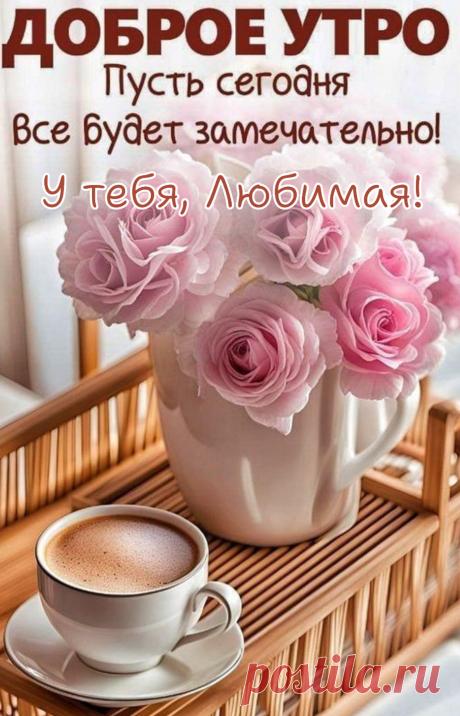 Доброе утро, райская птица.
Доброе утро, хорошего дня!
Ты для меня словно в небе зарница —
Светлая, нежная, только моя.