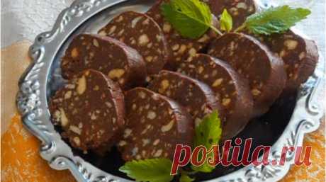 Шоколадная колбаса со сгущенкой